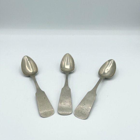 Hall & Elton Antique Spoons Set of 3 RARE 1850-1899 Wallingford, Connecticut CT - Picture 2 of 13